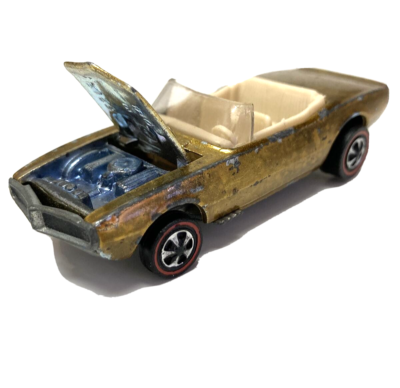 Hot Wheels Redline Custom Firebird Car 1968 Gold Made in United