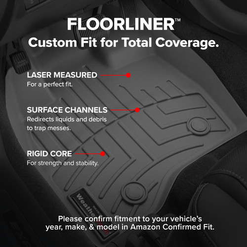 WeatherTech FloorLiner for 2016-2016 Maserati Quattroporte - Black - Picture 3 of 9