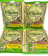 Chimes Ginger Chews Candy Meyer Lemon 5oz bag 4 Bags/20 oz