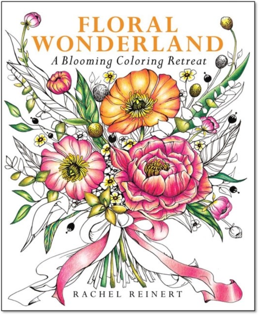 Floral Wonderland: A Blooming Coloring Retreat by Rachel Reinert PAPERBACK - Image 3