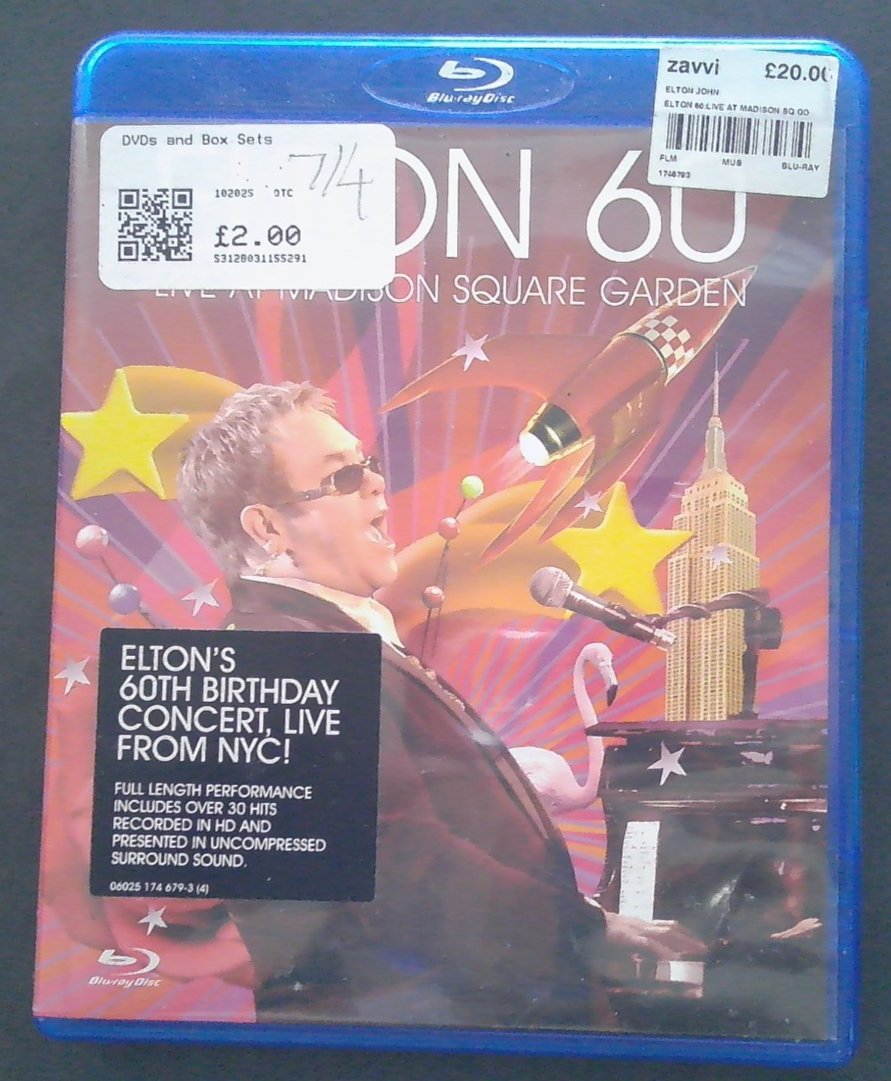 Elton John Elton 60 Live At Madison Square Garden Blu-ray 2007 Region B [SA]