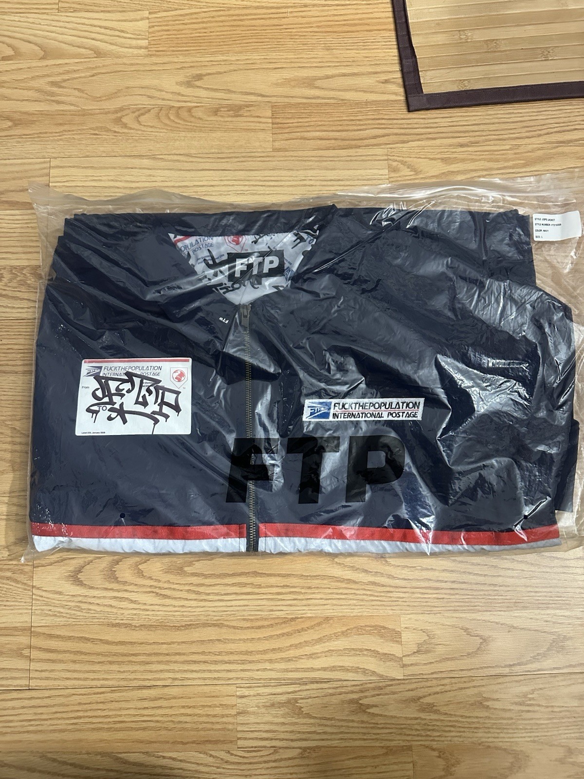 FTP International Postal Jacket Navy   Size Large