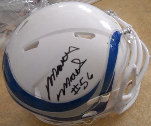 MARCUS MAREK AUTOGRAPH SIGNED BOSTON BREAKERS MINI HELMET COA