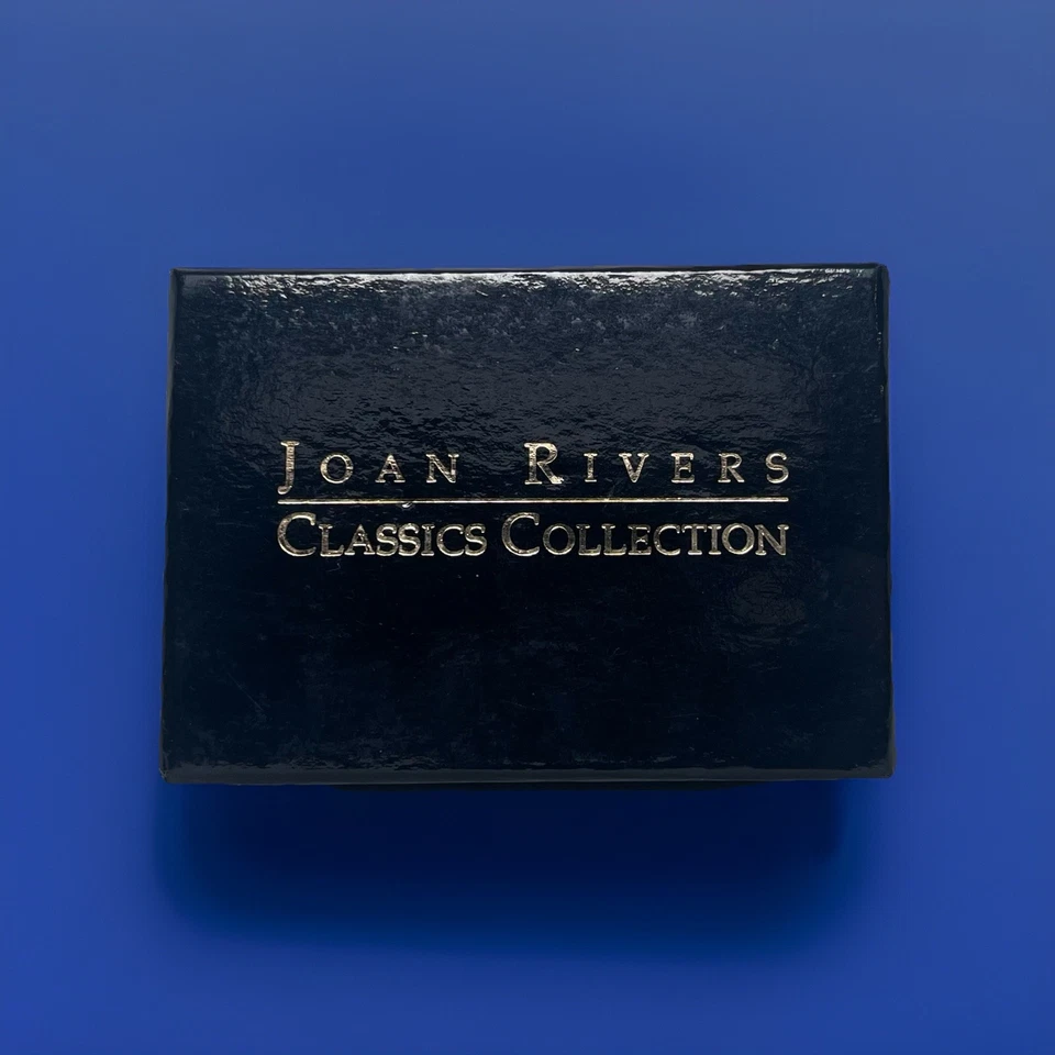 Joan Rivers 胸针 3 英寸 Gardenia 银色象牙色珐琅施华洛世奇水晶限量版 — 第 2/4 张图片