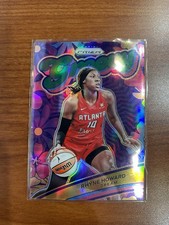 2024 Panini Prizm WNBA #9 Rhyne Howard Groovy Green Atlanta Dream a1