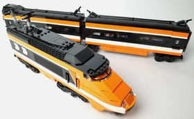 Lego 10233 Horizon Express Orange Black Train 100% Complete Creator Expert Set