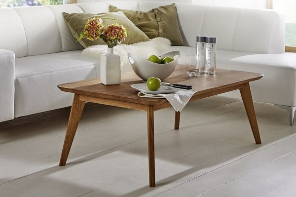 Couchtisch Beistelltisch 110X65Cm Massivholz Holz Wildeiche Eiche Neu Ovp!!!!-image