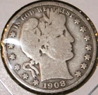 1908-D Barber Half Dollar