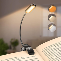 Gritin Leselampe Buch Klemme Mit 11 Leds, Led Buchlampe Usb C Wiederaufladbar, 3