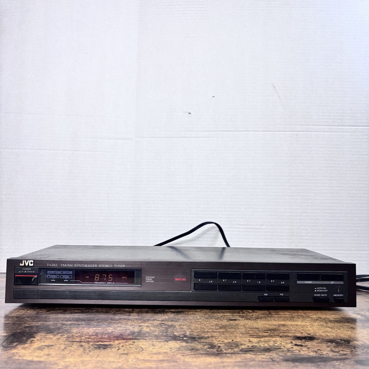 Vintage JVC T-GX2 Synthesizer Digital Stereo AM/FM Tuner Made In