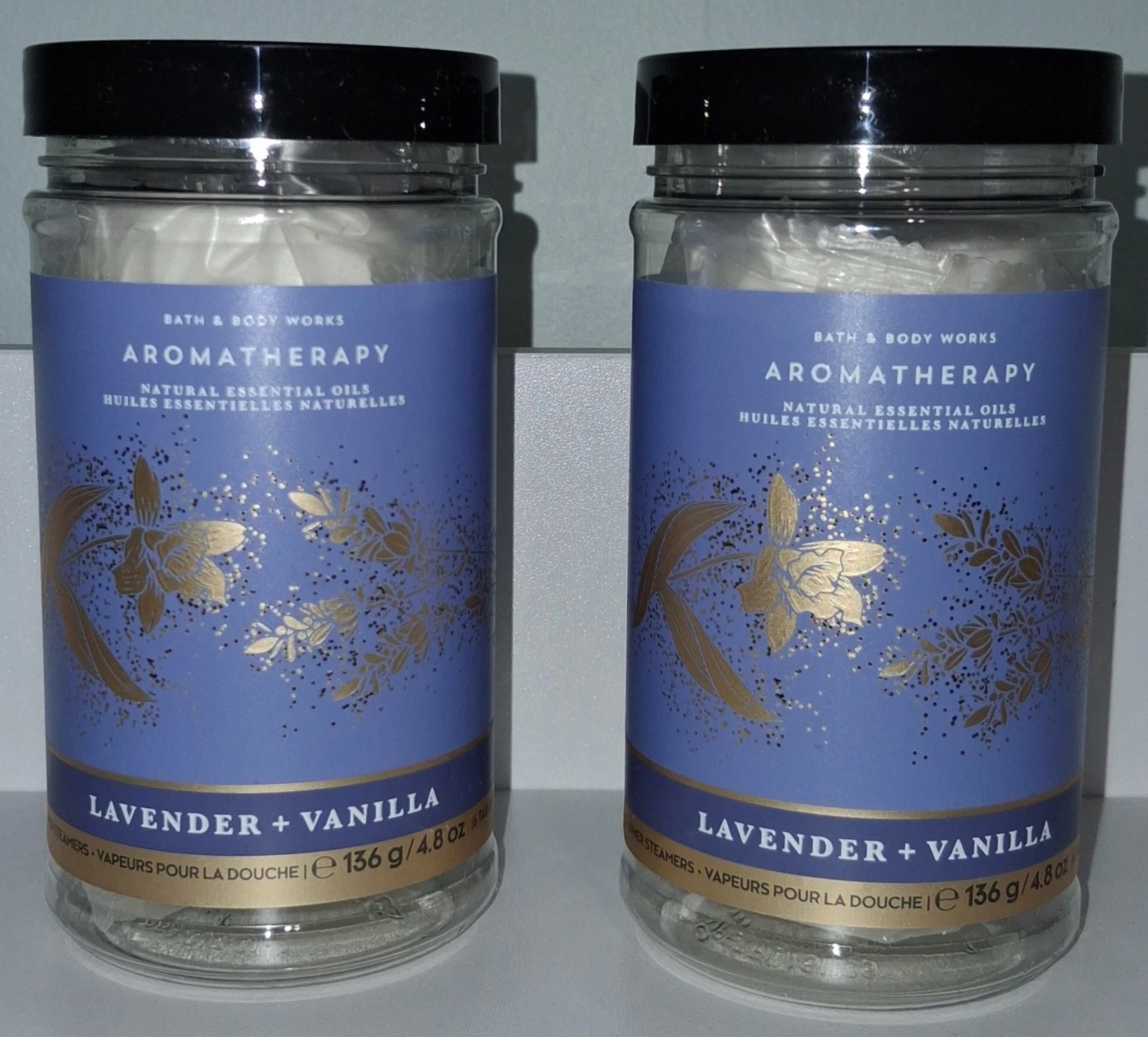Bath & Body Works Aromatherapy Lavender Vanilla Shower Steamers x2