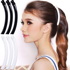 RC ROCHE 6 Pcs Banana Hair Clip Thin Hair Fine Ponytail Maker No Slip Small Claw
