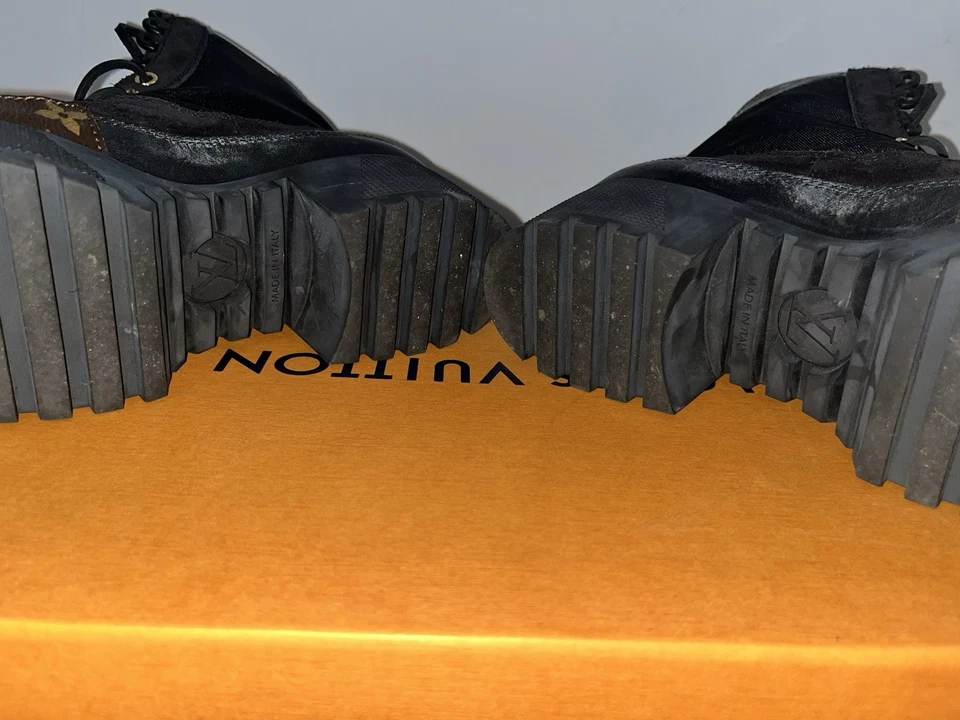 Louis Vuitton Women's Monogram Laureate Desert Combat Boots Size 37 1/2 - Image 3 of 4
