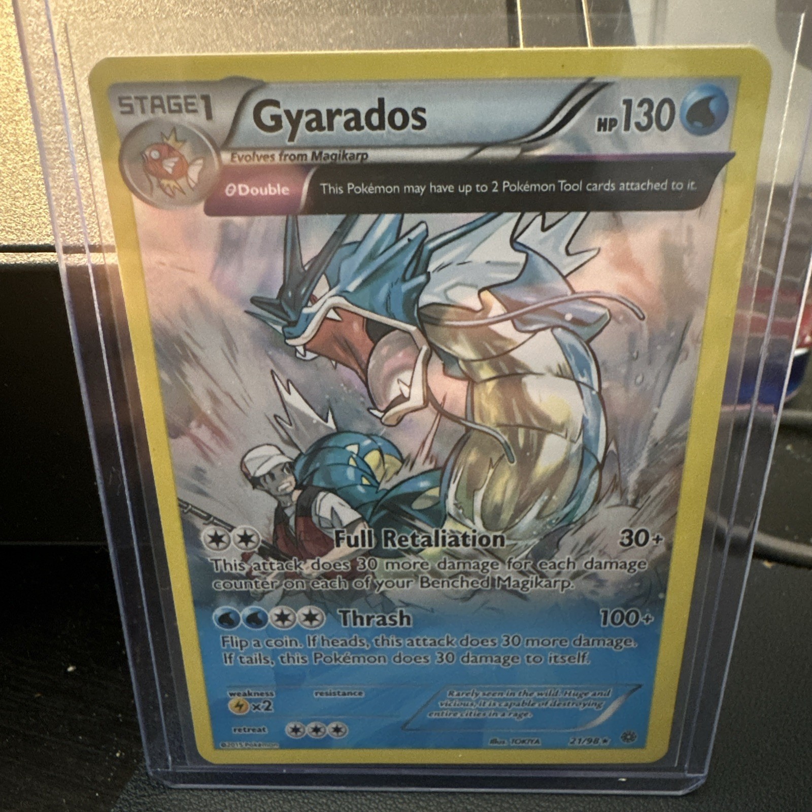 Gyarados 21/98 Holo XY Rare Pokémon TCG Card LP