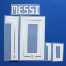 Argentina 2018 Lionel Messi Player Size Nameset Name Number ID Print SET