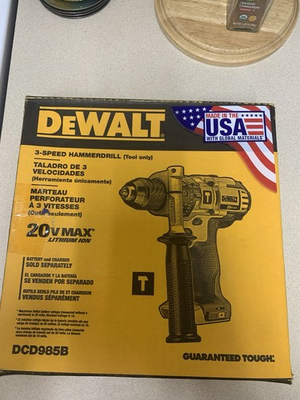 #ad DeWalt DCD985B 20V Max 3 Speed Hammerdrill Lithium Ion Tool Only USA Built $300.00
