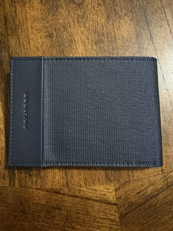 Nuevo en Caja PIQUADRO Cartera Hombre Negra con Monedero Foto 3 de 4
