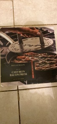 Vintage Cast Iron Bacon Press Cooks