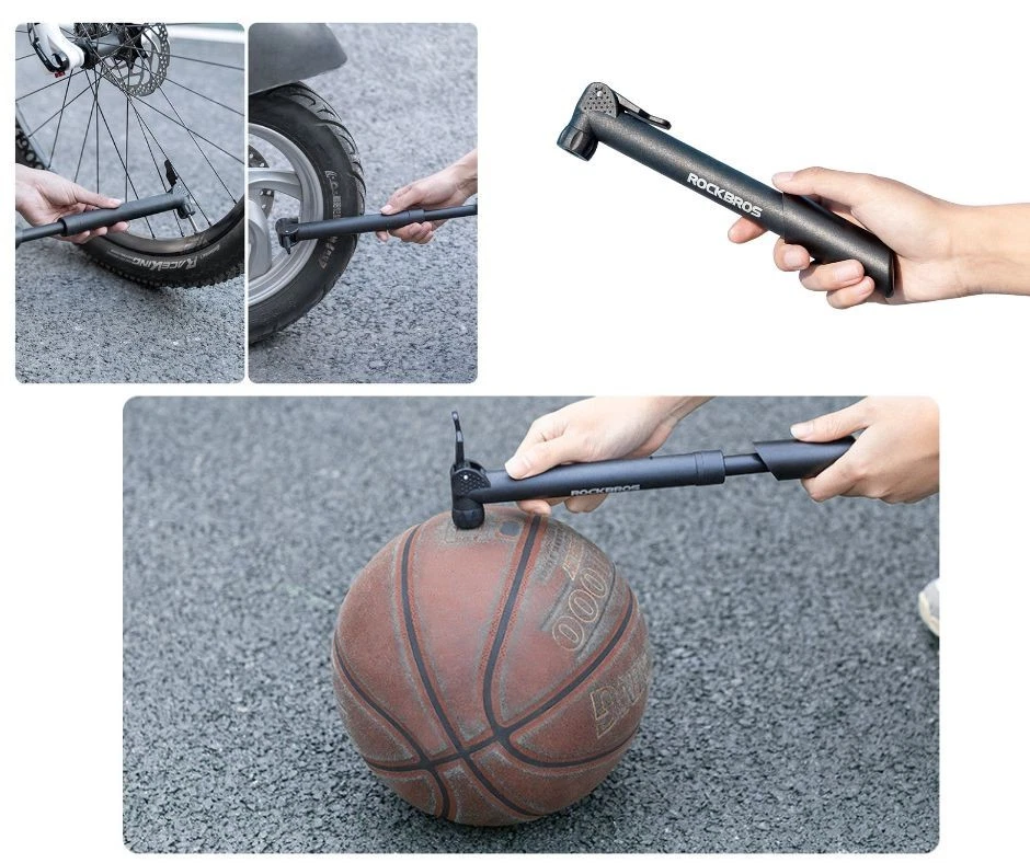 Portable Mini Hand Bike Pump Cycling Bicycle Tire Air Inflator Ball Pump - Image 3 of 4