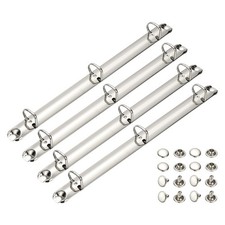 A4 3 Hole Ring Binder Mechanisms, 4 Set 0.63" D Ring Binder Planner, 20mm Silver