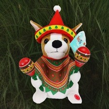 Hug Me Animated Mariachi Puppy Singing Macarena Dog Dancing Plush Maracas New