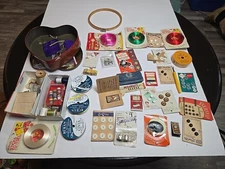 Mixed Lot Of Assorted Craft Supplies Some VTG 