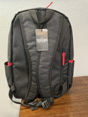 Marvel Spider-Man Gray and Red Backpack Amazon.com: Marvel Spiderman Backpack Front Flap Compartment  main image 3