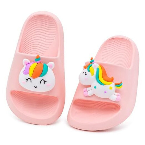 Boys Girls Cloud Unicorn Slide Sandals Non-slip 9.5-10 Toddler Pink-unicorn