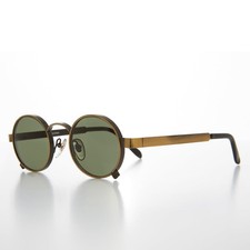 Round Steampunk Vintage Thick Rim Sunglass - Rankin