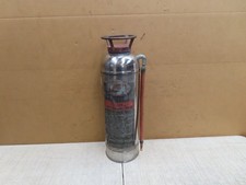 VTG ANTIQUE EMPTY FIRE EXTINGUISHER SS CHROME 2-1/2 GALLON BUFFALO BETTER BUILT