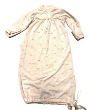 Vintage Baby Dior Layette Gown One Piece . Infant.