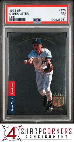1993 SP FOIL #279 DEREK JETER RC YANKEES HOF PSA 7
