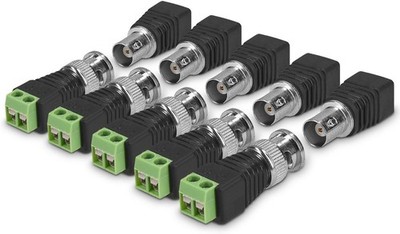 5x BNC Stecker Adapter Set Buchse Terminal Block Steckverbinder BNC-Verbinder