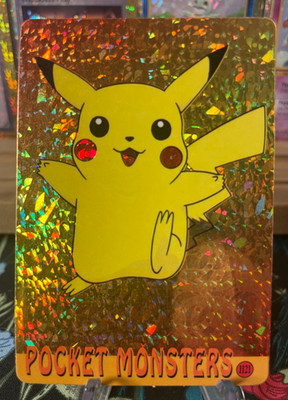  Golden Pikachu 1121   Vintage Vending Sticker! Pokémon Read Description  