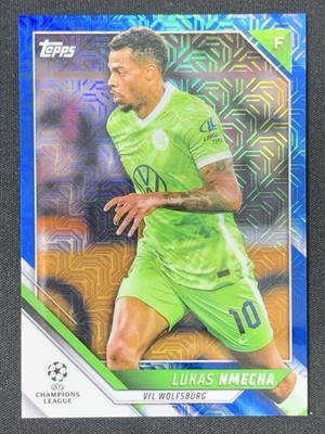Lukas Nmecha 2021-22 Topps UCC Japan Edition Blue Mojo /75 #58