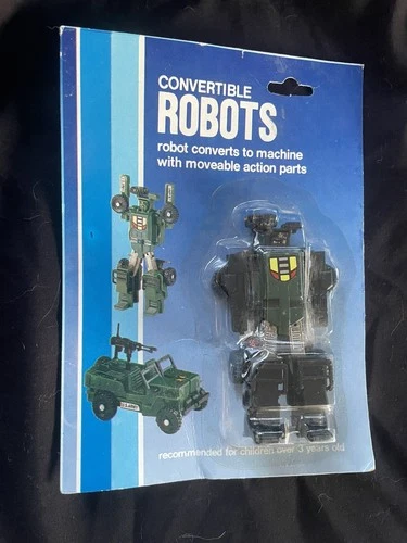 Vintage Go-Bots GEEPER CREEPER  MOC Ganesh JEEP Convertible Robot knock off