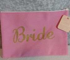SAC DE FOR  Pink  ' BRIDE ' COSMETIC BAG