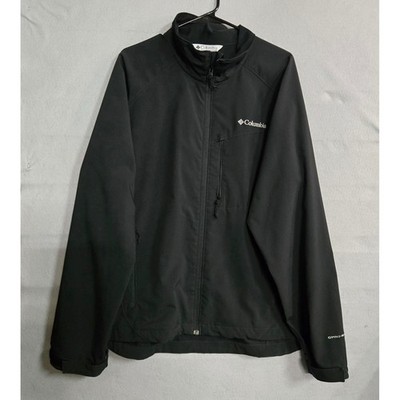 Columbia Omni-Shield Interchange Softshell Jacket Black Zip Up Men's Size XL