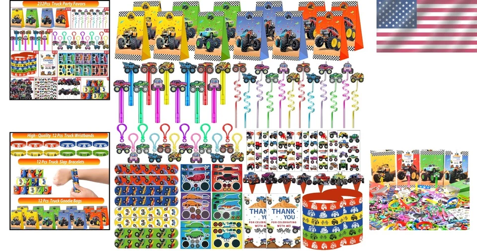 232 ШТ. Ultimate Truck Предпочтения для Дня Рождения | Безопасная и Веселая Сумка для Подарков Товары - Изображение 2 из 4