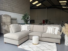 Willow And Hall Corner Sofa Chaise In Beige/grey Was Around £3000 Brand New!