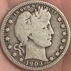 1903 S Barber Quarter, VG