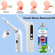 Portable Tonsil Stone Removal Tool with Camera, LED Light  Fresh Breath Rinse
