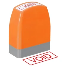 Void Notice Stamp Self Inking, Office Stamps Pre Inked, Orange