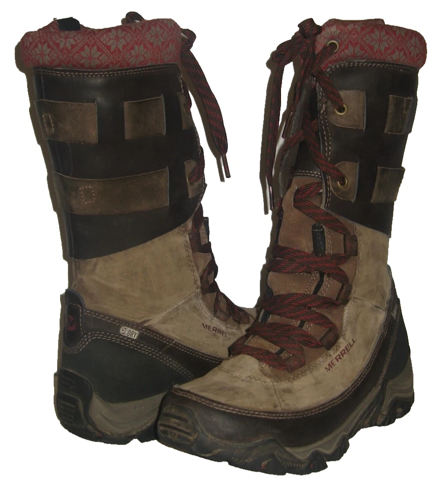 MERRELL Polarand Rove Peak Waterproof Thinsulate Insulated Select Dry Boots 8