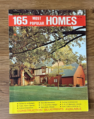   Vintage Home Planners 165 Most Popular Homes Blueprint Design Book