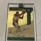 Panini 2021 Prizm Ray Allen Supersonics Award-Winning Auto AW-RAY Insert