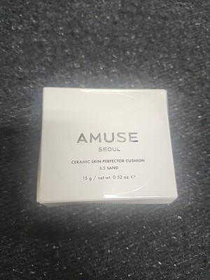 AMUSE Ceramic Skin Perfector Cushion SPF 40 3.5 Sand New Sealed K-Beauty