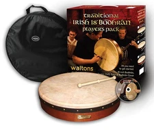 Waltons Plain Bodhrán 18 inch. Bodhrán Gift Pack