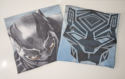 Marvel Black Panther Reversible Pillowcases 2/Two Different Designs 30.5x19.5''
