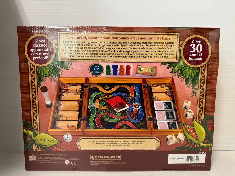 SPIN MASTER - JUMANJI 6+ - SCATOLA IN LEGNO DELUX - NUOVO - SIGILLATO - Imagen 3 de 4